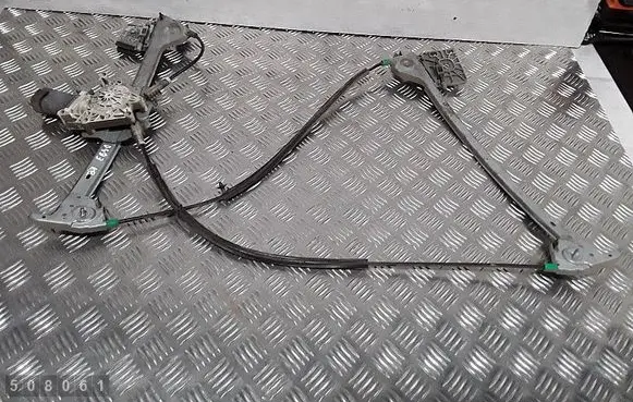 Rear door window regulator with motor