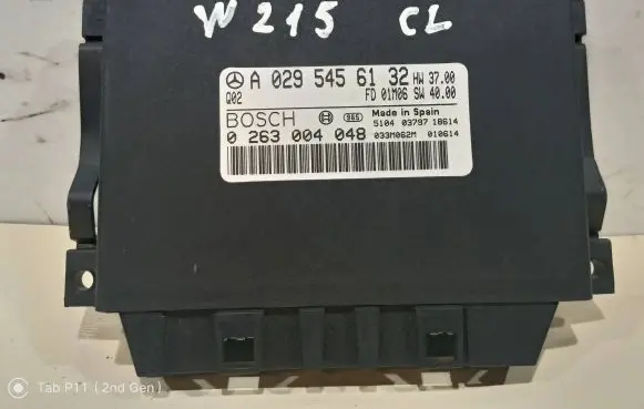 Mercedes-Benz CL C215 Parking PDC control unit/module A0295456132 033M062M 0263004048