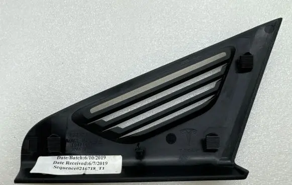 Tesla Model X Dashboard side air vent grill/cover trim 104716100B 23727 67102019