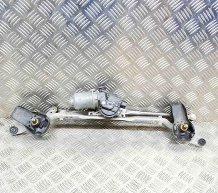 Front wiper linkage and motor