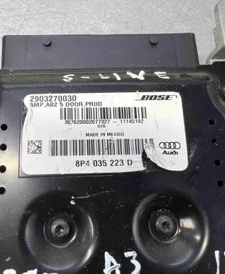 Audi A3 S3 8P Sound amplifier 8p4035223D