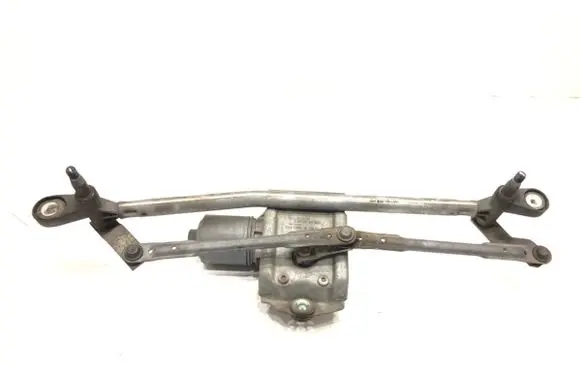 Front wiper linkage and motor