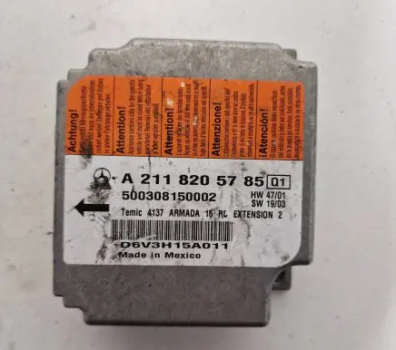 Mercedes-Benz E W211 Airbag control unit/module A2118205785 500308150002 D6V3H15A011