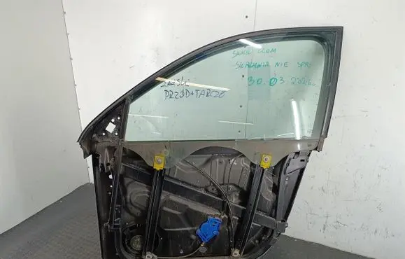 Volkswagen Touareg I Front door window regulator with motor 