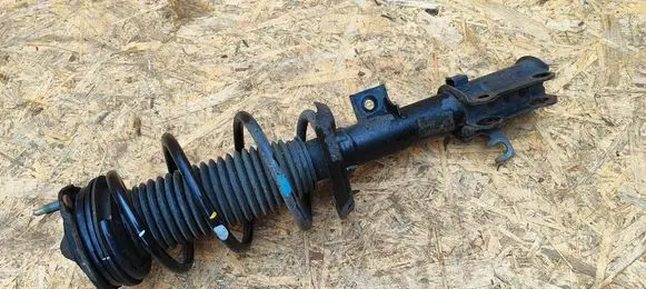 Front shock absorber with coil spring
