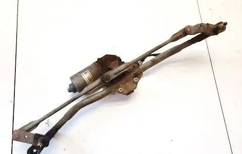 Front wiper linkage and motor