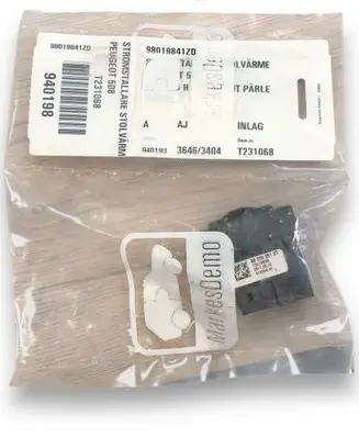 Peugeot 508 Seat heating switch 96659251XT