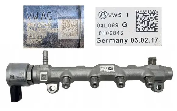 Volkswagen Touran III Fuel main line pipe 04L089G