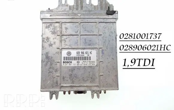 Volkswagen PASSAT B5 Engine control unit/module 0281001737 028906021HC