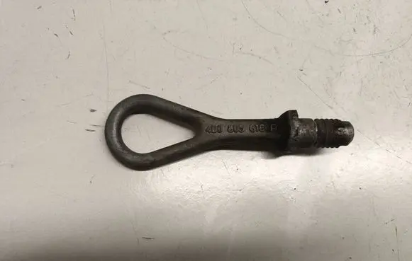 Towing hook eye