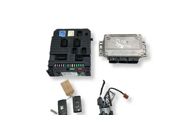 Peugeot 207 Engine ECU kit and lock set 9654596080 9663380880 16807064