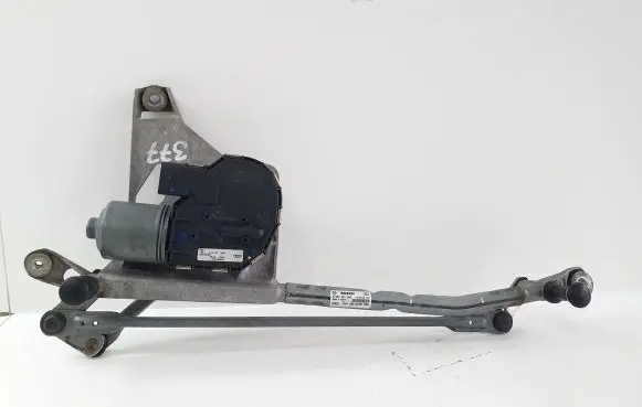 Front wiper linkage and motor