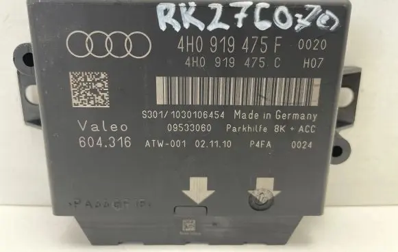 Audi A7 S7 4G Parking PDC control unit/module 4H0919475F 4H0919475C 09533060