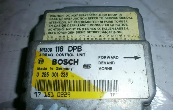 Mitsubishi Carisma Airbag control unit/module MR309116DPB 0285001236