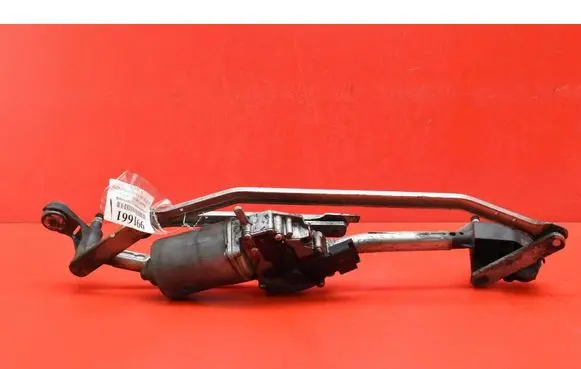 Front wiper linkage and motor