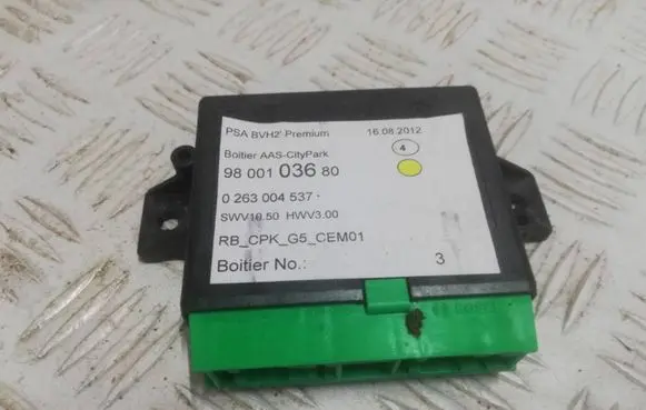 Peugeot 208 Parking PDC control unit/module 9800103680 16082012 0263004537