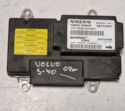 Volvo V50 Airbag control unit/module 30773401 00001393B6 007010200077