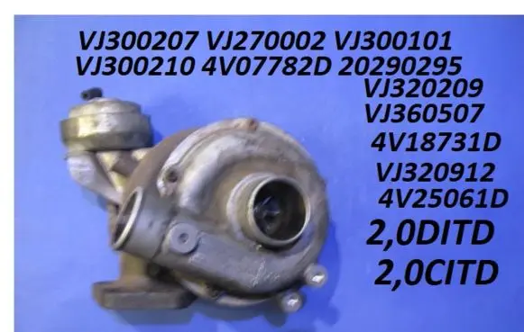 Mazda 6 Turbo VJ300207 VJ270002