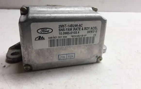 Jaguar S-Type ESP acceleration yaw rate sensor 2M5T14B296AC 10098501034 448801001039