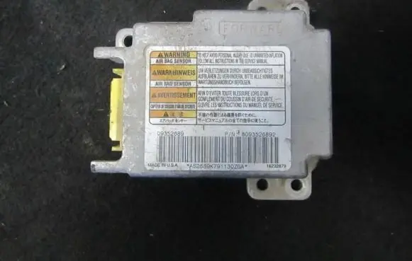 Opel Frontera B Airbag control unit/module 09352689 8093526892