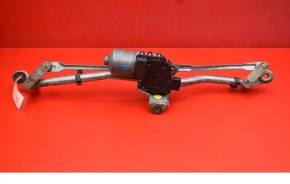 Front wiper linkage and motor