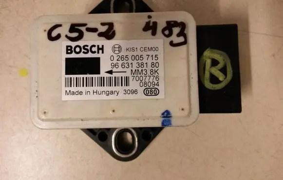 Citroen C5 ESP acceleration yaw rate sensor 9663138180 0265005715