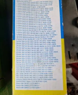 Mercedes-Benz E W123 Fuel filter SH437 OM610 H951X