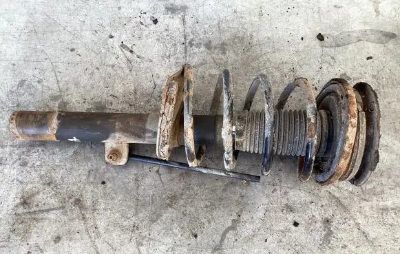 Peugeot 607 Front shock absorber with coil spring