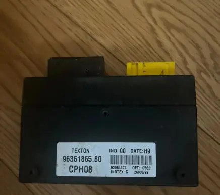 Peugeot 306 Alarm control unit/module 9636186580 92984474