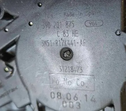 Ford S-MAX Rear window wiper motor 31218473 0390201875 3M51R17K441AF