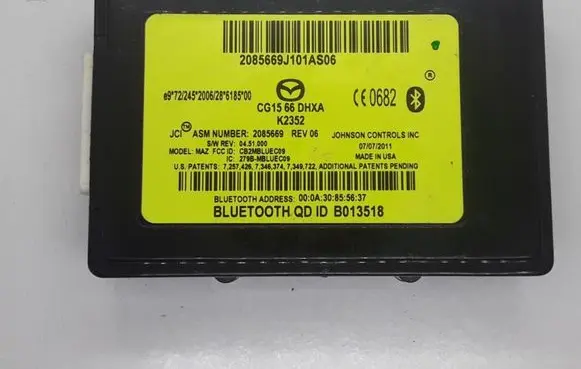 Mazda 6 Bluetooth control unit module CG1566DHXA B013518