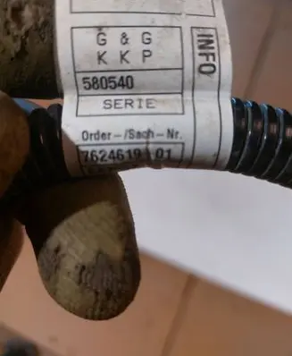 BMW 5 F10 F11 Wires (starter motor) 7624619 580540 SER1E