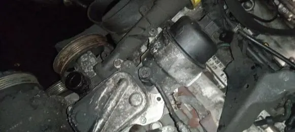 Opel Corsa D Oil filter cover 