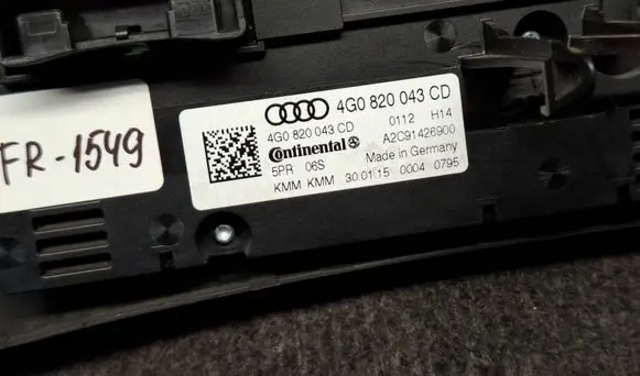 Audi A6 S6 C7 4G Climate control unit 4G0820043CD