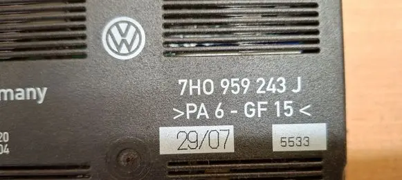 Volkswagen Transporter - Caravelle T5 Sliding door control unit/module 7H0959243J