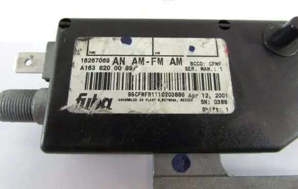 Mercedes-Benz ML W163 Aerial antenna amplifier A1638200089