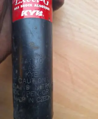 Rear shock absorber/damper