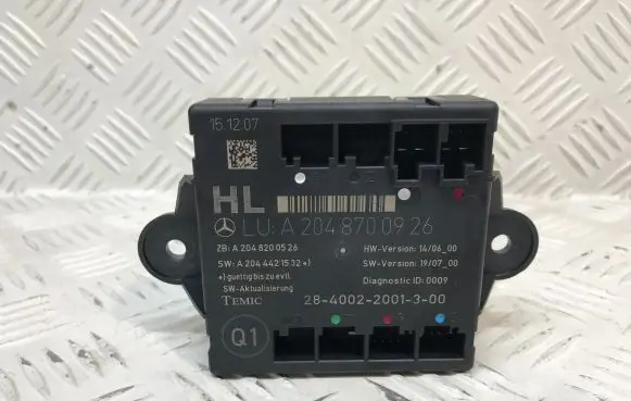 Mercedes-Benz C W204 Door control unit/module A2048700926