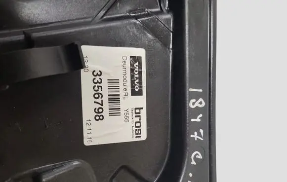 Volvo V40 Cross country Rear window lifting mechanism without motor 3356798 31276217