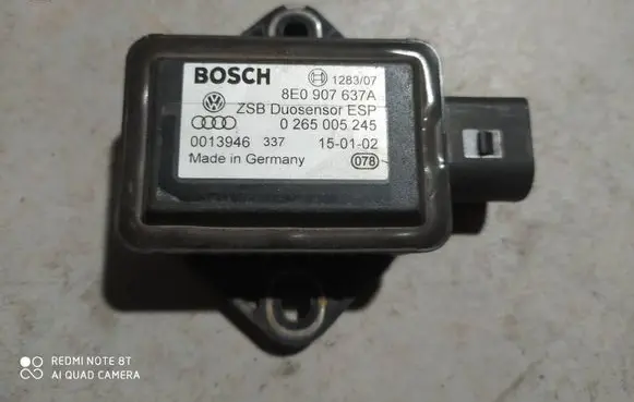 Audi A4 S4 B6 8E 8H ESP acceleration yaw rate sensor 8E0907637A