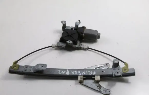Rear door window regulator with motor