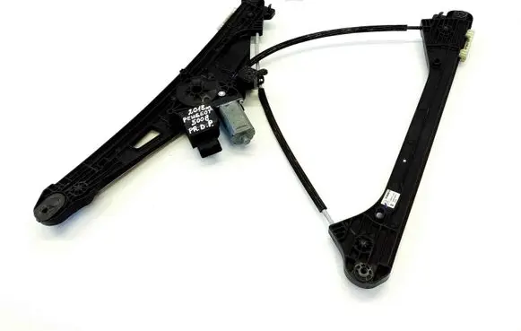 Front door window regulator with motor