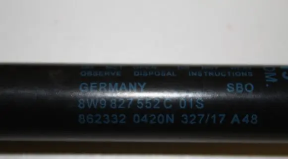 Audi A4 S4 B9 Tailgate/trunk strut/damper 8W9827552C
