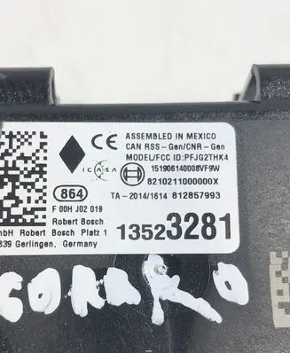 Chevrolet Camaro Door central lock control unit/module 13523281 F00HJ02019 8210211000000X