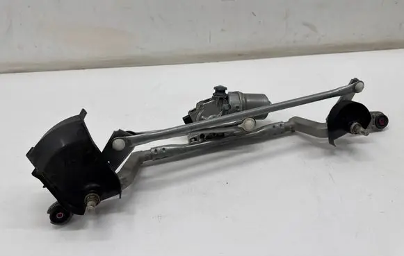 Front wiper linkage and motor