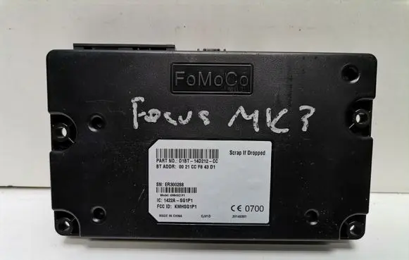 Ford Focus Bluetooth control unit module D1BT14D212CC
