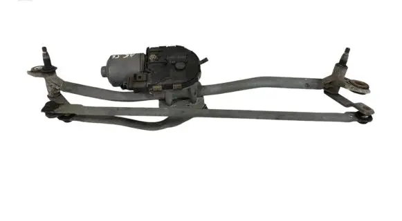 Front wiper linkage and motor