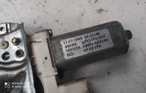 Toyota Corolla E120 E130 Front door window regulator with motor 993189 6981002150