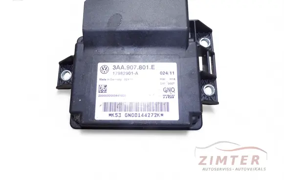 Volkswagen PASSAT B7 Hand brake control module 3AA907801E