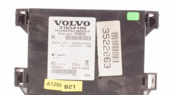 Volvo XC60 Phone control unit/module 31654106 31654542 300061641006